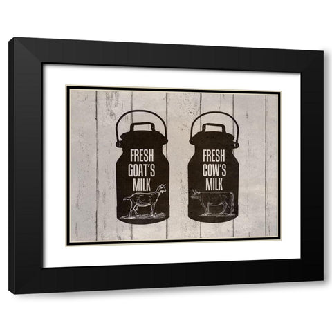 Fresh Farm Milk 1 Black Modern Wood Framed Art Print with Double Matting by Phillip, Jamie