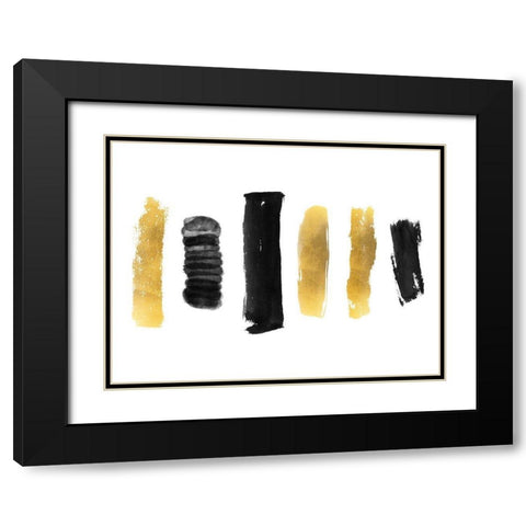 Spoken Brushes 2 Black Modern Wood Framed Art Print with Double Matting by Phillip, Jamie
