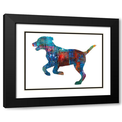 Good Dog 1 Black Modern Wood Framed Art Print with Double Matting by Phillip, Jamie