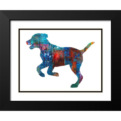 Good Dog 1 Black Modern Wood Framed Art Print with Double Matting by Phillip, Jamie