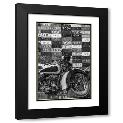 Cross Country 1 Black Modern Wood Framed Art Print with Double Matting by Phillip, Jamie