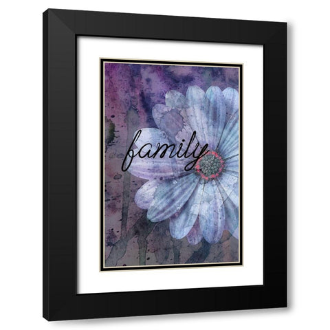 Family Black Modern Wood Framed Art Print with Double Matting by Phillip, Jamie