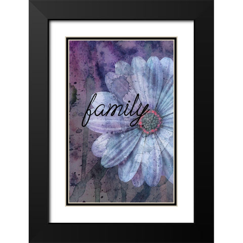 Family Black Modern Wood Framed Art Print with Double Matting by Phillip, Jamie