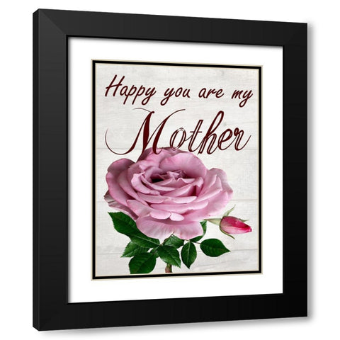 My Mother Black Modern Wood Framed Art Print with Double Matting by Phillip, Jamie