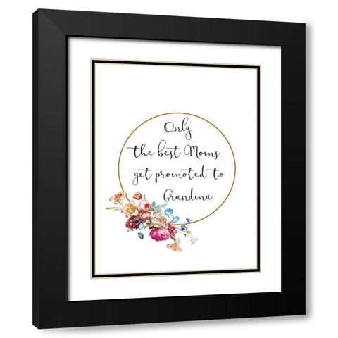 Grandmas Black Modern Wood Framed Art Print with Double Matting by Phillip, Jamie