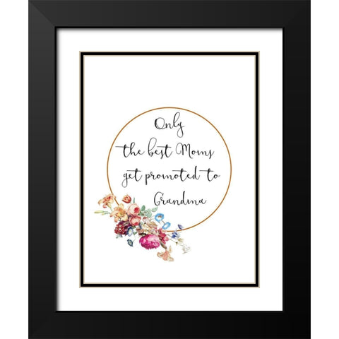Grandmas Black Modern Wood Framed Art Print with Double Matting by Phillip, Jamie
