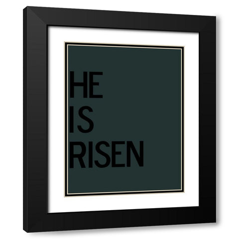 Risen Black Modern Wood Framed Art Print with Double Matting by Phillip, Jamie
