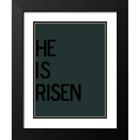 Risen Black Modern Wood Framed Art Print with Double Matting by Phillip, Jamie