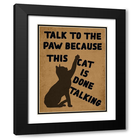 Cats Life Black Modern Wood Framed Art Print with Double Matting by Phillip, Jamie