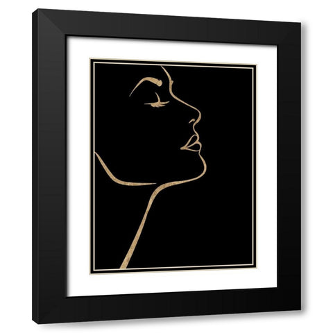 Hey Girl Black Modern Wood Framed Art Print with Double Matting by Phillip, Jamie