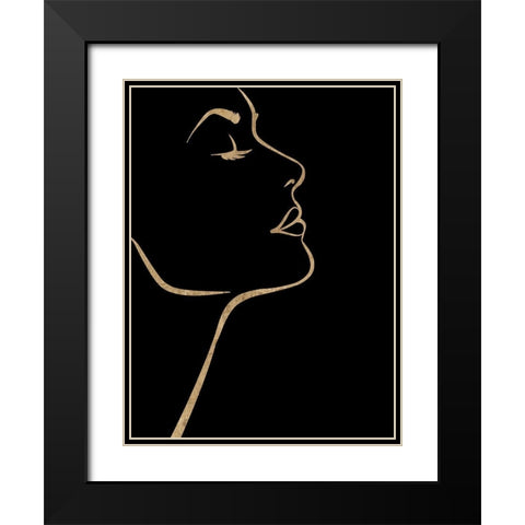 Hey Girl Black Modern Wood Framed Art Print with Double Matting by Phillip, Jamie