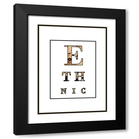 Ethnic Black Modern Wood Framed Art Print with Double Matting by Phillip, Jamie