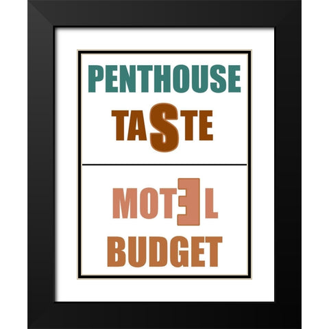 Penthouse Black Modern Wood Framed Art Print with Double Matting by Phillip, Jamie