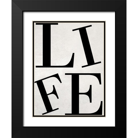 Life Black Modern Wood Framed Art Print with Double Matting by Phillip, Jamie