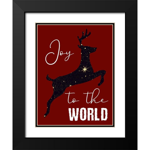 Joy Black Modern Wood Framed Art Print with Double Matting by Phillip, Jamie