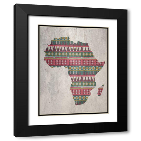 Africa Black Modern Wood Framed Art Print with Double Matting by Phillip, Jamie