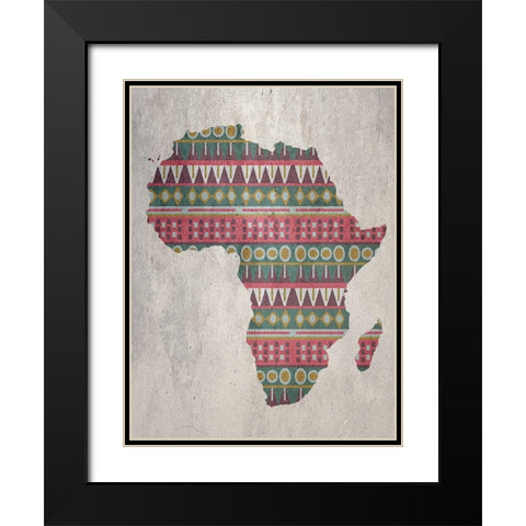Africa Black Modern Wood Framed Art Print with Double Matting by Phillip, Jamie