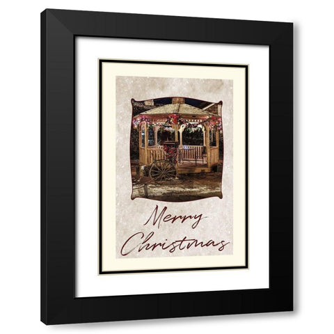 Holidays Black Modern Wood Framed Art Print with Double Matting by Phillip, Jamie