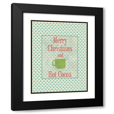 Christmas Cocoa Black Modern Wood Framed Art Print with Double Matting by Phillip, Jamie