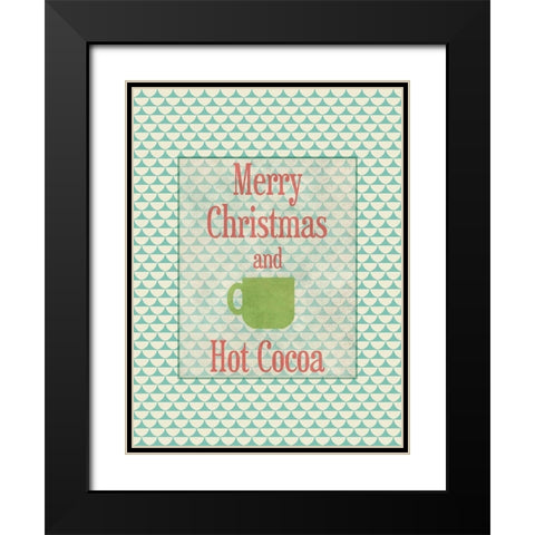 Christmas Cocoa Black Modern Wood Framed Art Print with Double Matting by Phillip, Jamie