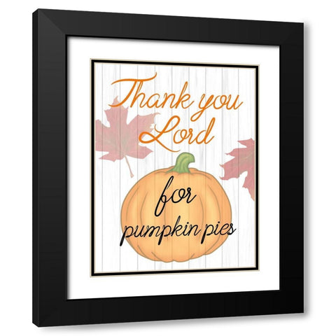 Pumpkin Pie Black Modern Wood Framed Art Print with Double Matting by Phillip, Jamie