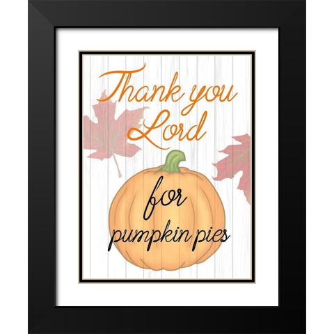 Pumpkin Pie Black Modern Wood Framed Art Print with Double Matting by Phillip, Jamie