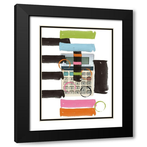 Add Up Black Modern Wood Framed Art Print with Double Matting by Phillip, Jamie