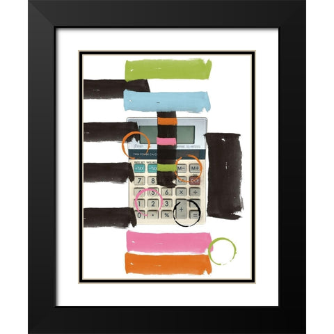 Add Up Black Modern Wood Framed Art Print with Double Matting by Phillip, Jamie