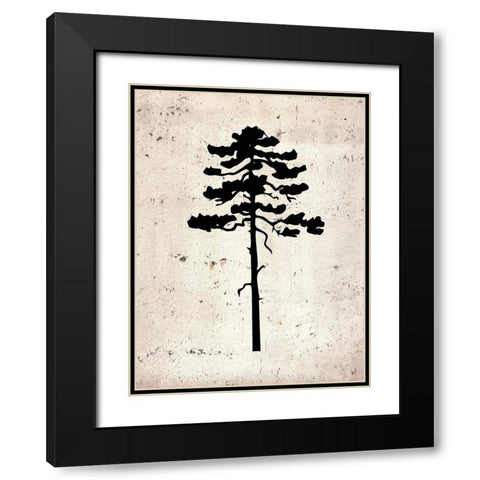 Botancal Calm Black Modern Wood Framed Art Print with Double Matting by Phillip, Jamie