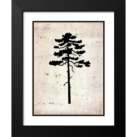 Botancal Calm Black Modern Wood Framed Art Print with Double Matting by Phillip, Jamie