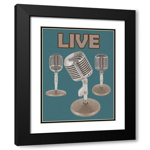 Live Black Modern Wood Framed Art Print with Double Matting by Phillip, Jamie