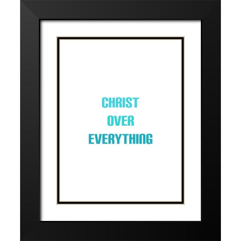 Christ Black Modern Wood Framed Art Print with Double Matting by Phillip, Jamie