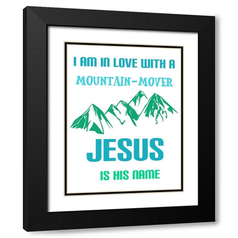 In Love Black Modern Wood Framed Art Print with Double Matting by Phillip, Jamie