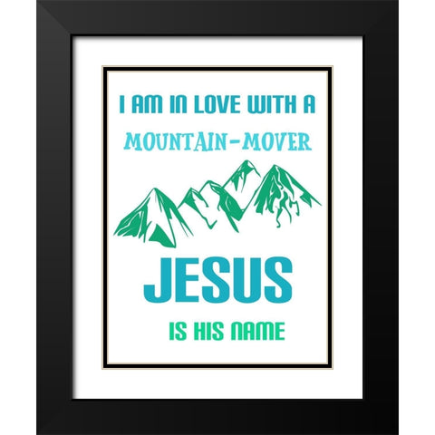 In Love Black Modern Wood Framed Art Print with Double Matting by Phillip, Jamie