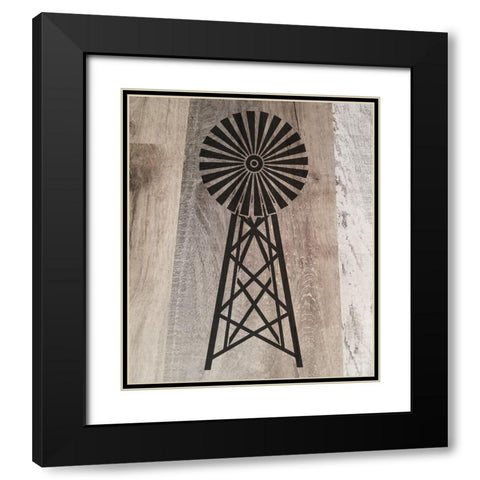 Farmimg 2 Black Modern Wood Framed Art Print with Double Matting by Phillip, Jamie