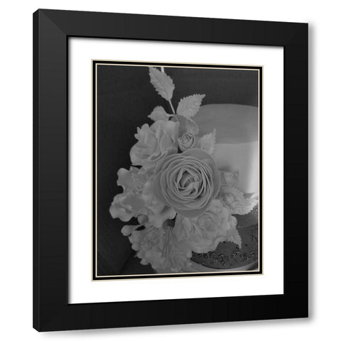 Flower Black Modern Wood Framed Art Print with Double Matting by Phillip, Jamie