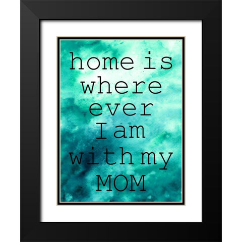 My Mom Black Modern Wood Framed Art Print with Double Matting by Phillip, Jamie