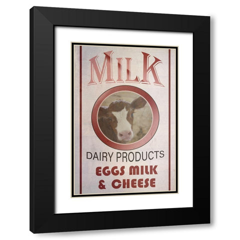 Dairy Black Modern Wood Framed Art Print with Double Matting by Phillip, Jamie