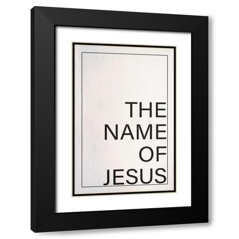 Jesus Black Modern Wood Framed Art Print with Double Matting by Phillip, Jamie