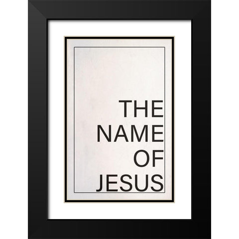 Jesus Black Modern Wood Framed Art Print with Double Matting by Phillip, Jamie
