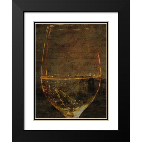 Fine Wine Black Modern Wood Framed Art Print with Double Matting by Phillip, Jamie