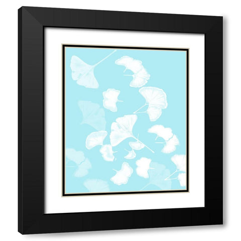 Ginkgo 2 Black Modern Wood Framed Art Print with Double Matting by Phillip, Jamie