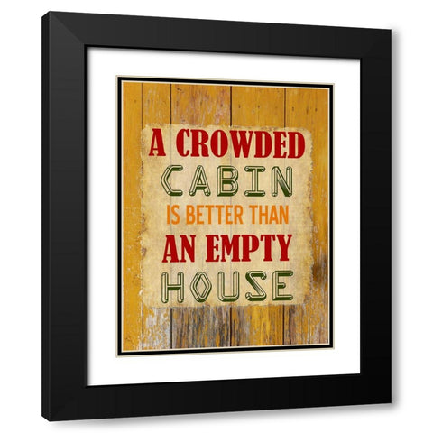 Cabin Black Modern Wood Framed Art Print with Double Matting by Phillip, Jamie