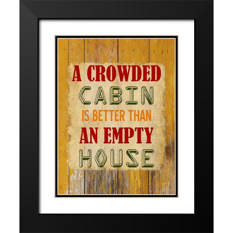 Cabin Black Modern Wood Framed Art Print with Double Matting by Phillip, Jamie