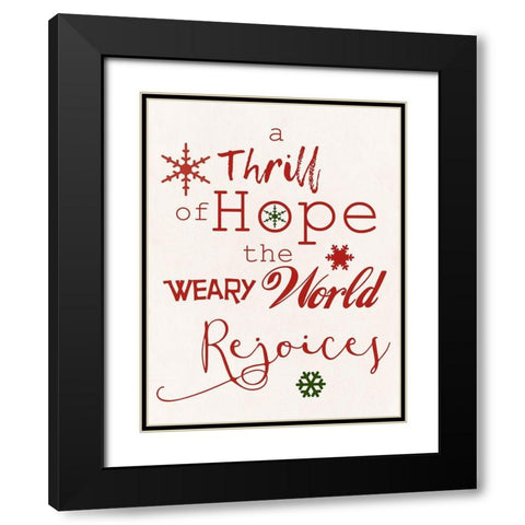 Hope Black Modern Wood Framed Art Print with Double Matting by Phillip, Jamie