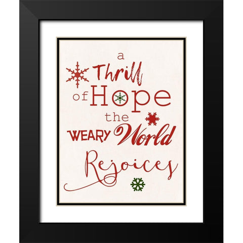 Hope Black Modern Wood Framed Art Print with Double Matting by Phillip, Jamie