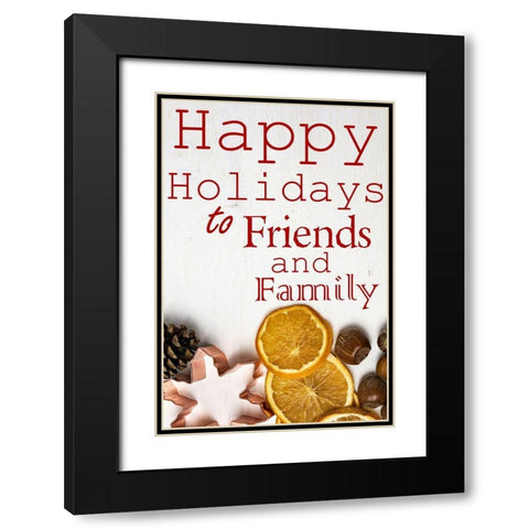 Holidays Black Modern Wood Framed Art Print with Double Matting by Phillip, Jamie