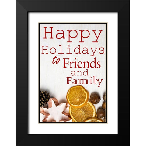 Holidays Black Modern Wood Framed Art Print with Double Matting by Phillip, Jamie