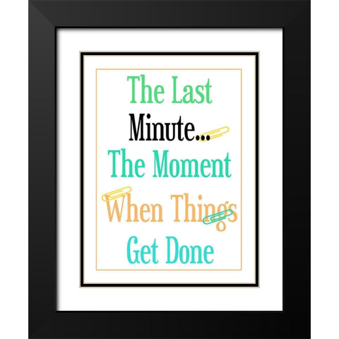 Last Minute Black Modern Wood Framed Art Print with Double Matting by Phillip, Jamie