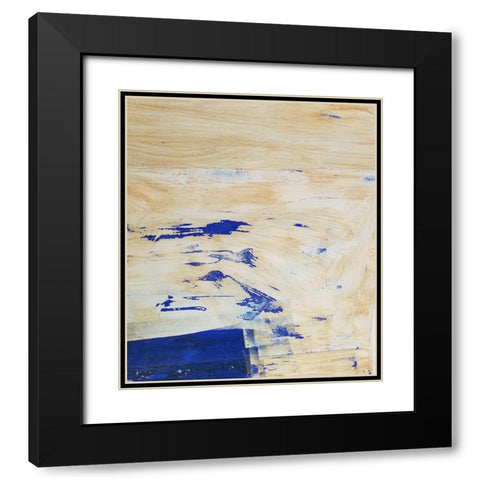 Double Brush Strokes Black Modern Wood Framed Art Print with Double Matting by Phillip, Jamie